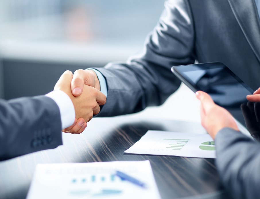 business people shaking hands